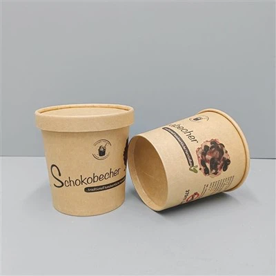 ڑککن کے ساتھ سوپ پیپر باؤل