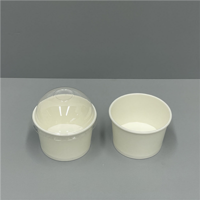 ڈھکنوں کے ساتھ 4oz آئس کریم کپ